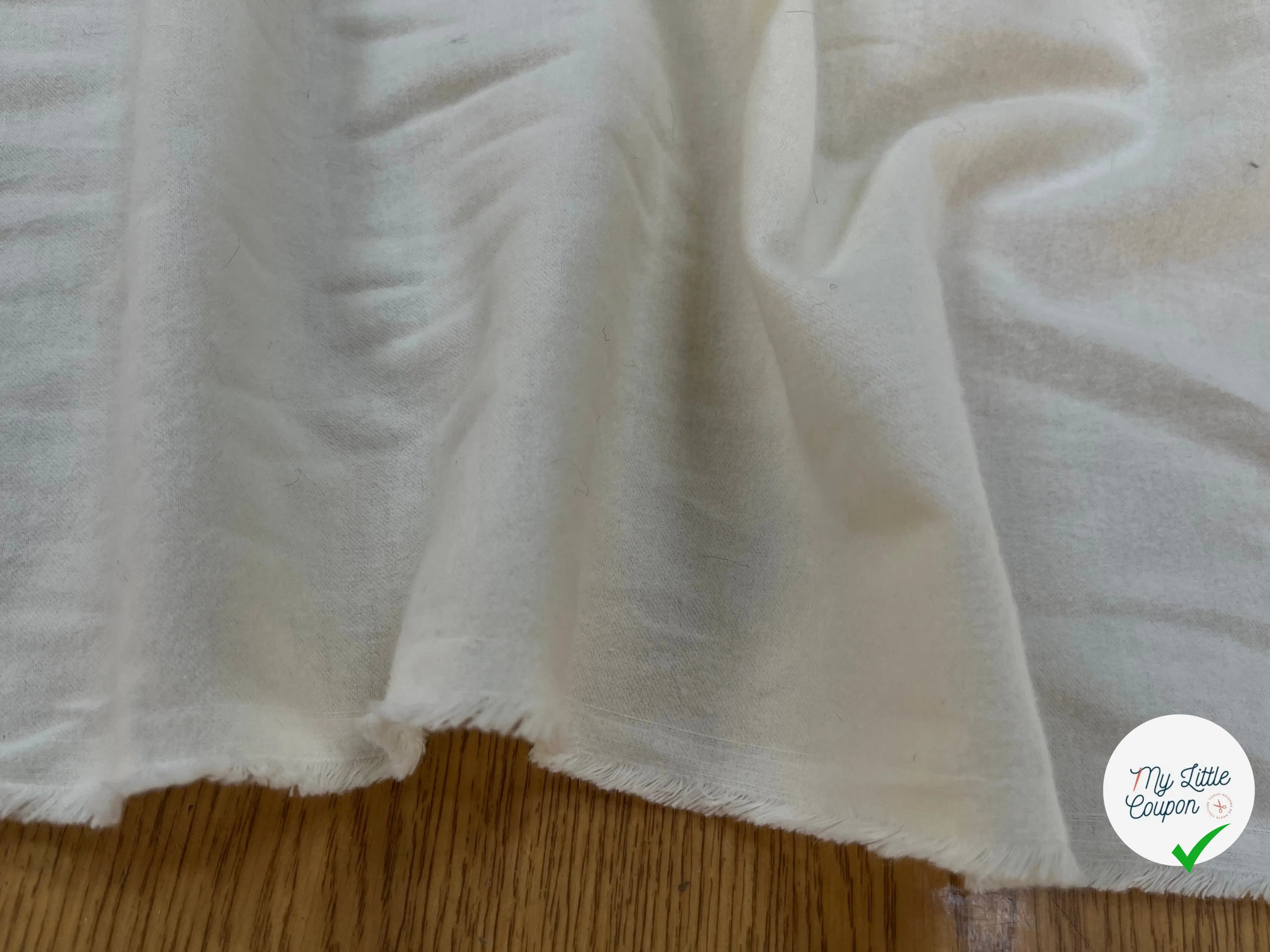 COTON DUVETEUX BLANC CASSÉ - My Little Coupon