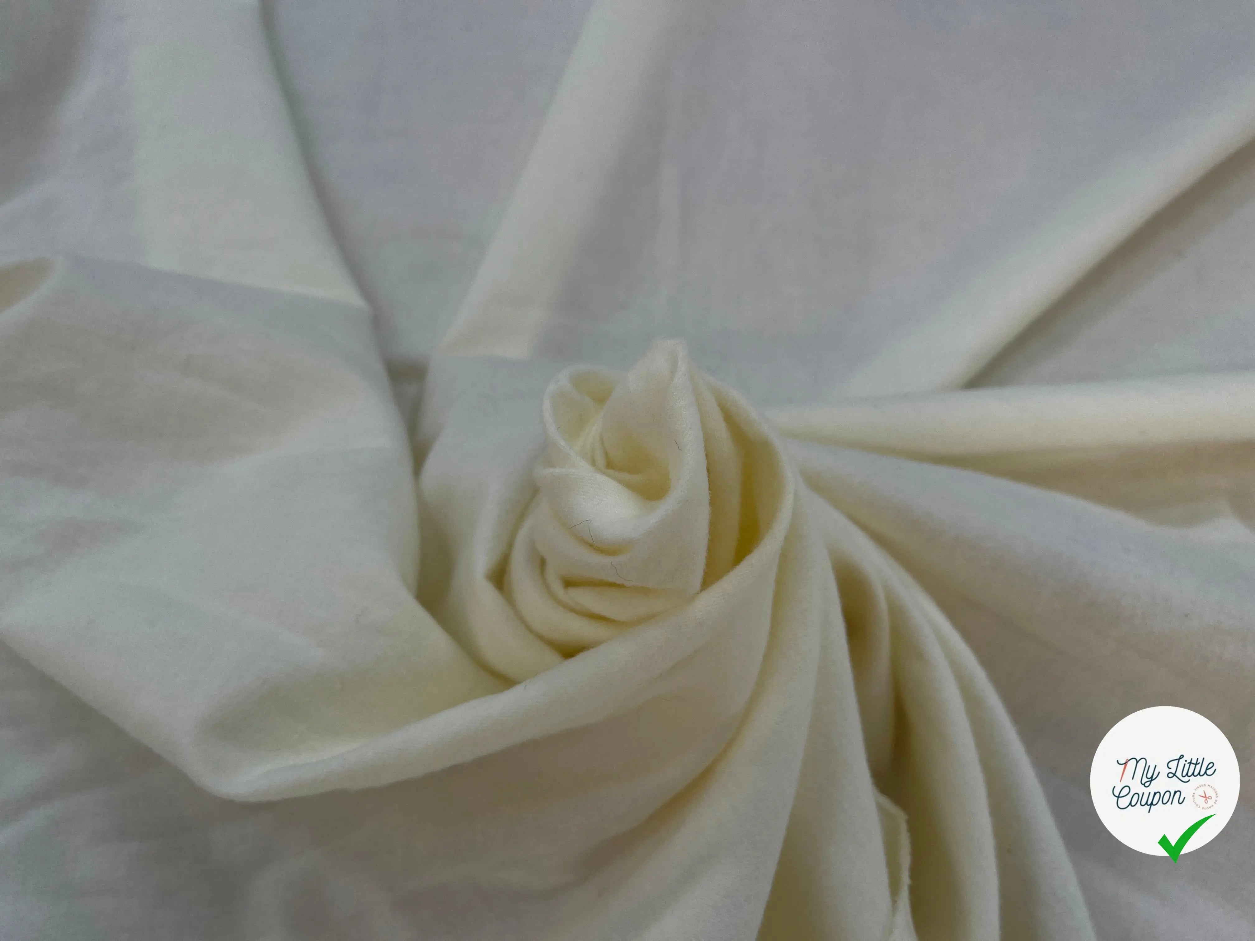 COTON DUVETEUX BLANC CASSÉ - My Little Coupon