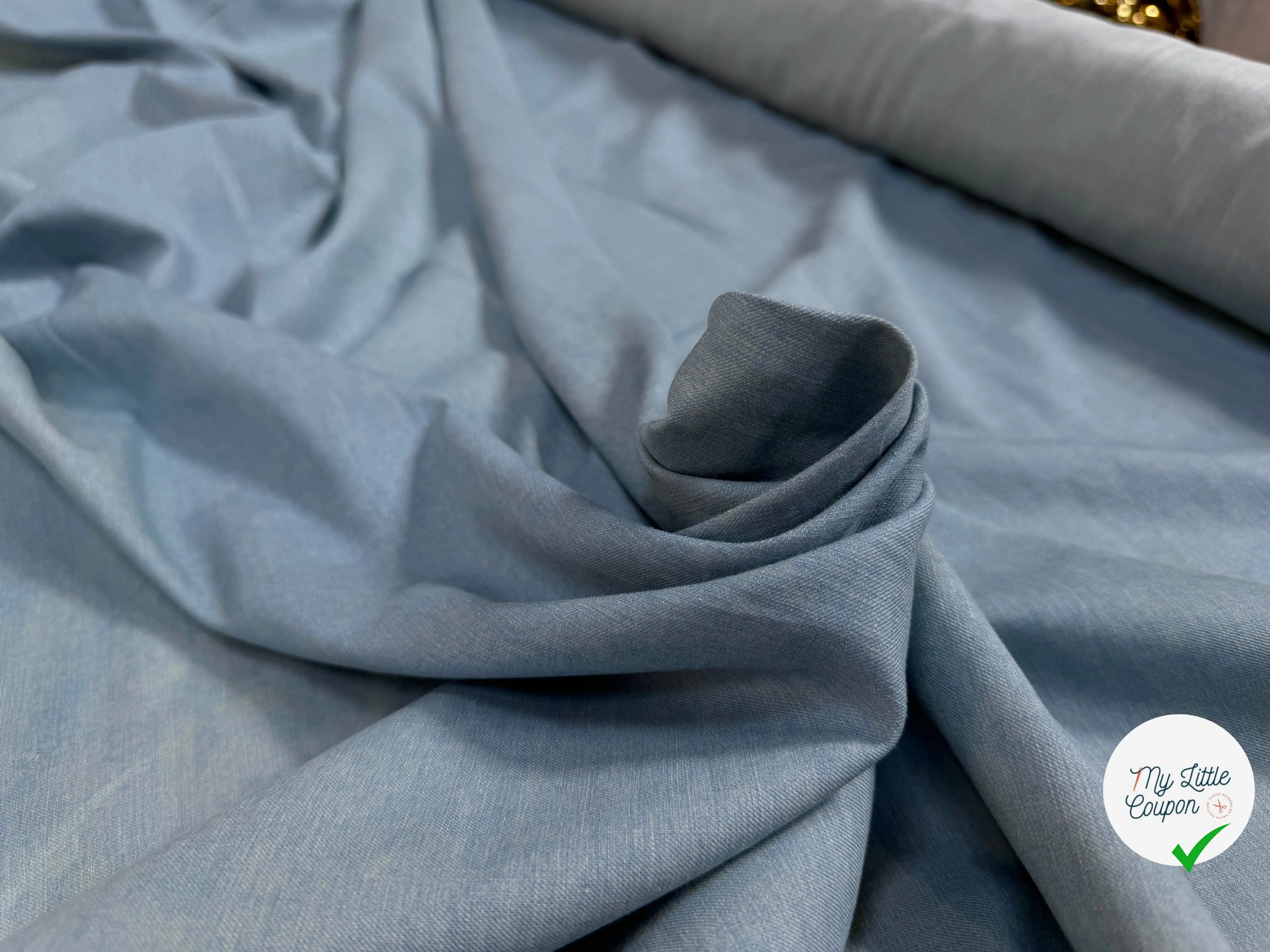 COTON DUVETEUX STONE JAVELISE INDIGO - My Little Coupon