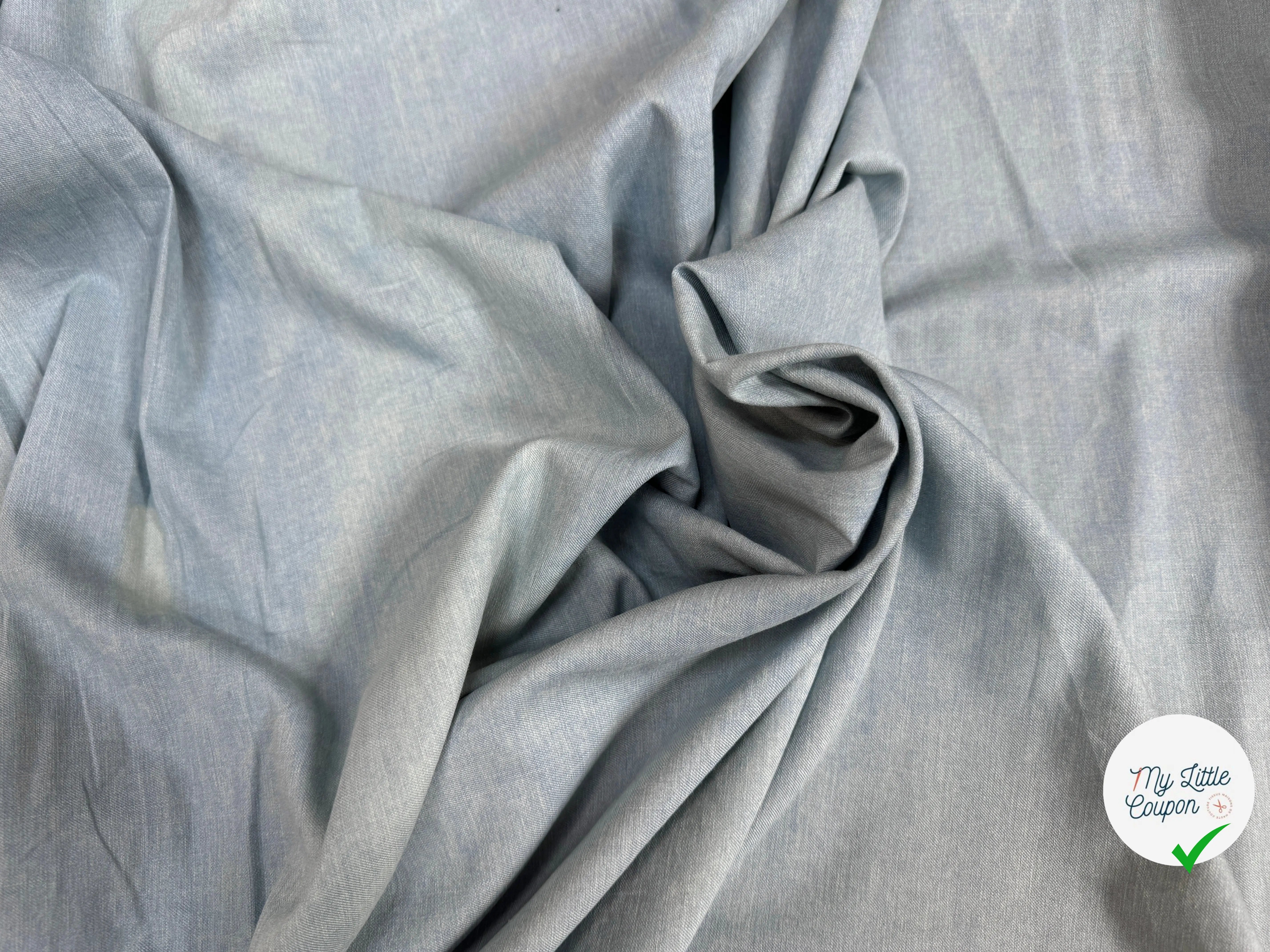 COTON DUVETEUX STONE JAVELISE INDIGO - My Little Coupon