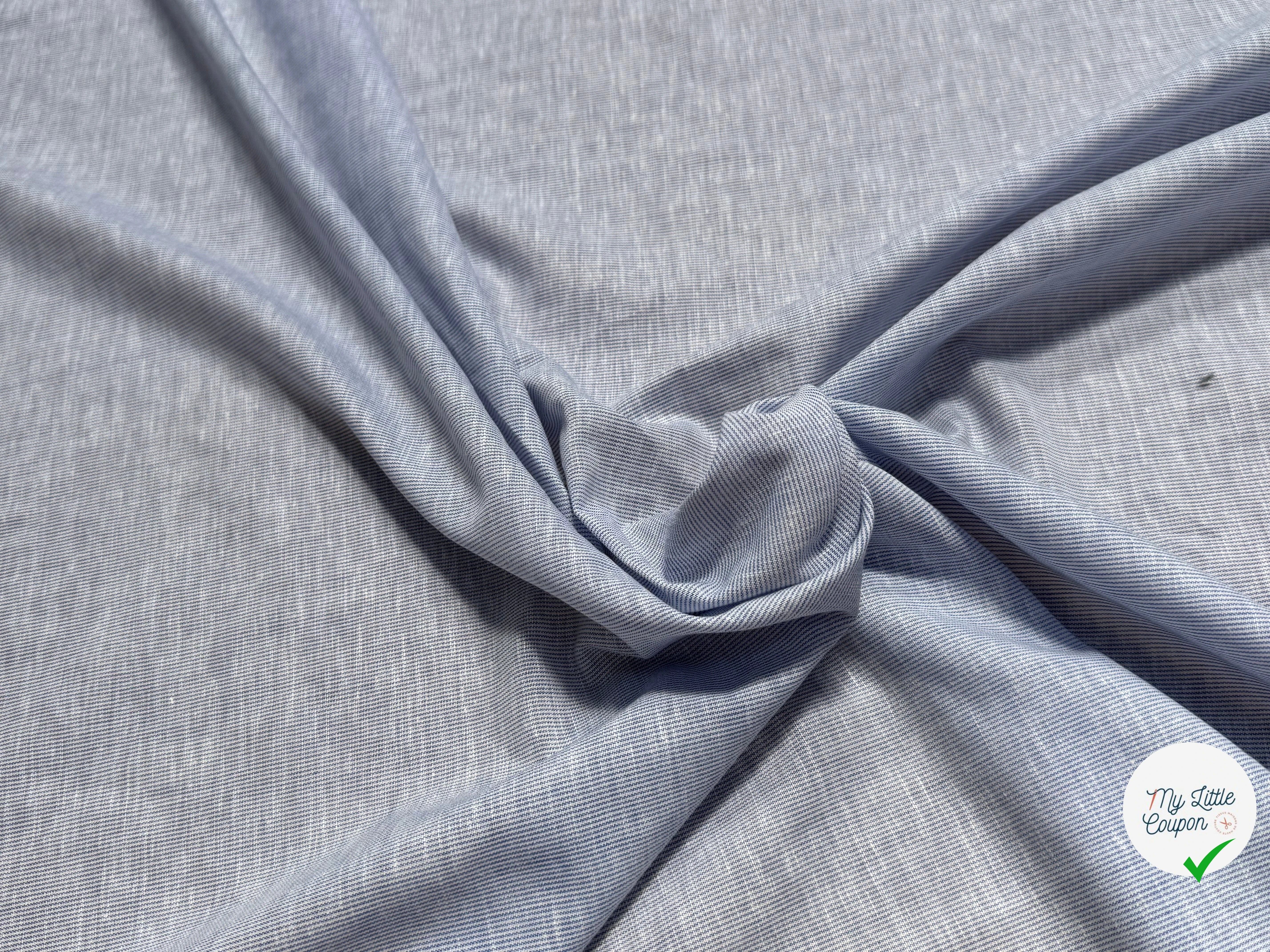 COTON ESPRIT OXFORD BLEU - My Little Coupon