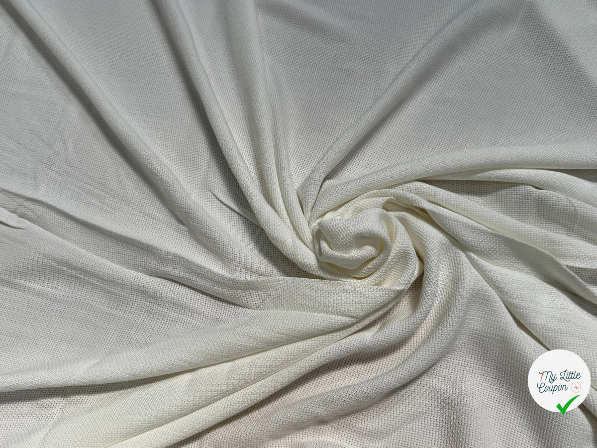 COTON ESPRIT PIQUÉ RESPIRANT BLANC - My Little Coupon