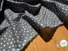 COTON ETOILES FOND BLEU GRIS - My Little Coupon