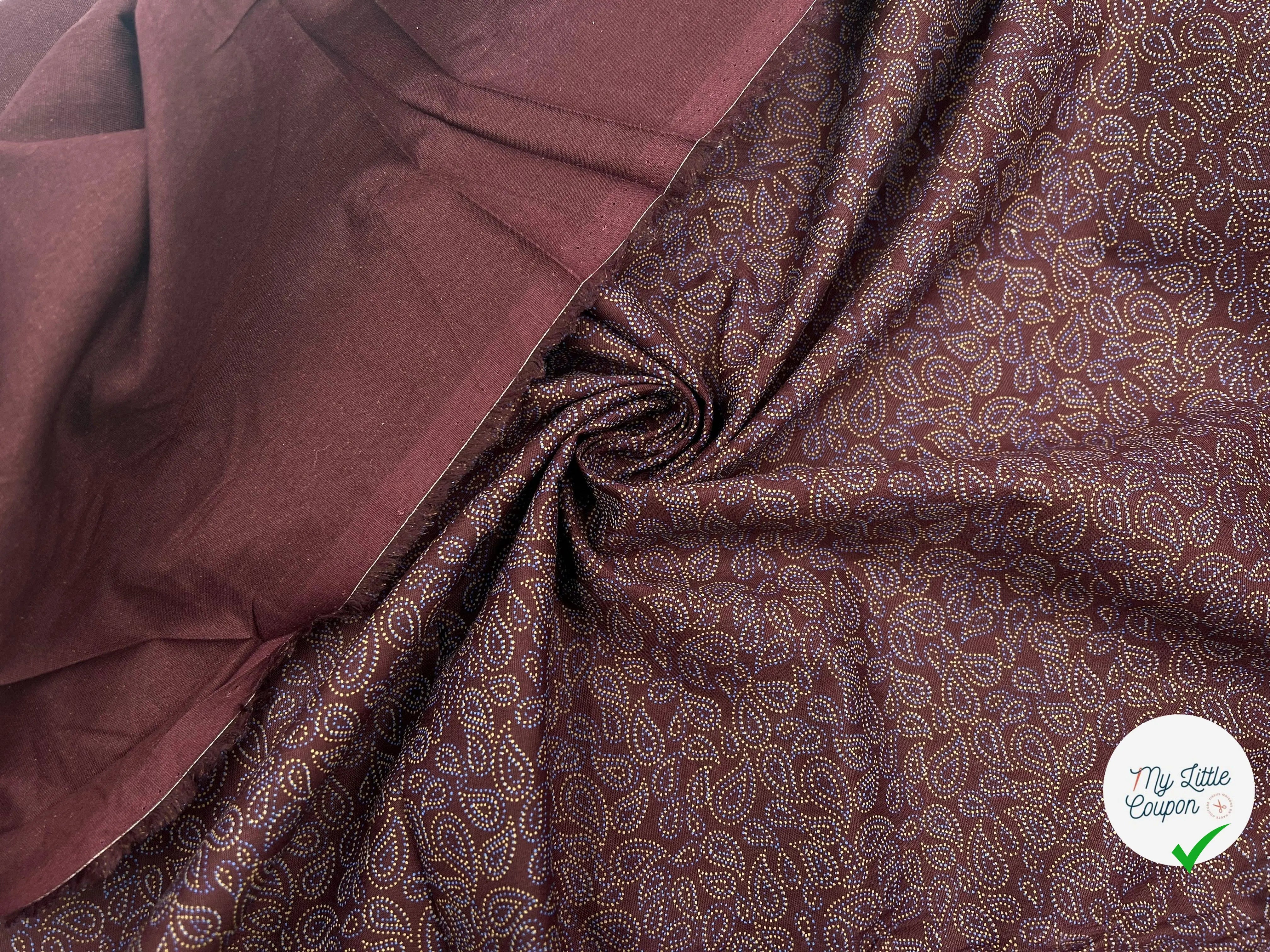 COTON FERMIER FARANDOLE DE KASMIR VIOLET - My Little Coupon - tissu - coudre