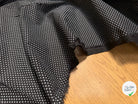 COTON FERMIÈRE NOIR ÉTOILES BLANCHES - My Little Coupon