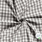 COTON FIL TEINT CARREAUX GRIS FONCÉ - My Little Coupon