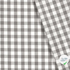 COTON FIL TEINT CARREAUX GRIS FONCÉ - My Little Coupon