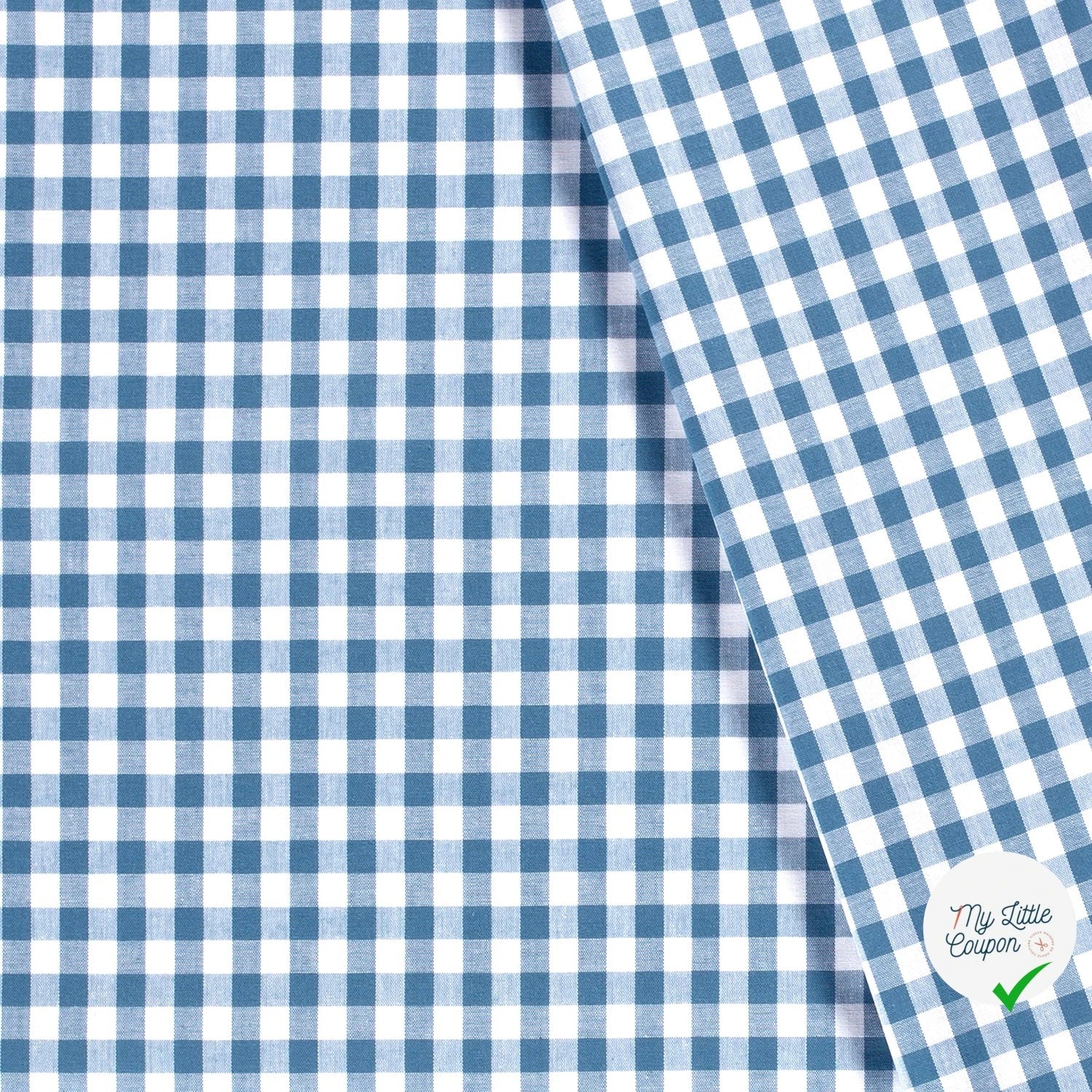 COTON FIL TEINT CARREAUX INDIGO - My Little Coupon