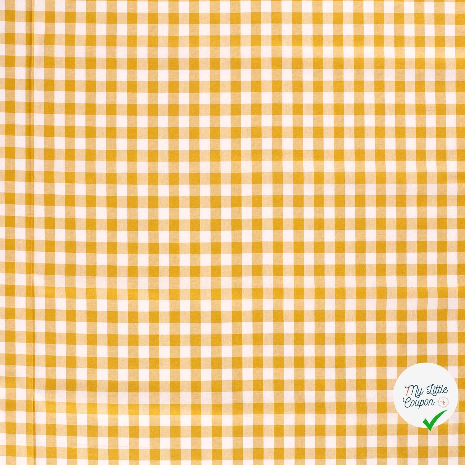 COTON FIL TEINT CARREAUX OCRE - My Little Coupon