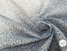 COTON FLEURS BLEU BLANC JAUNE - My Little Coupon