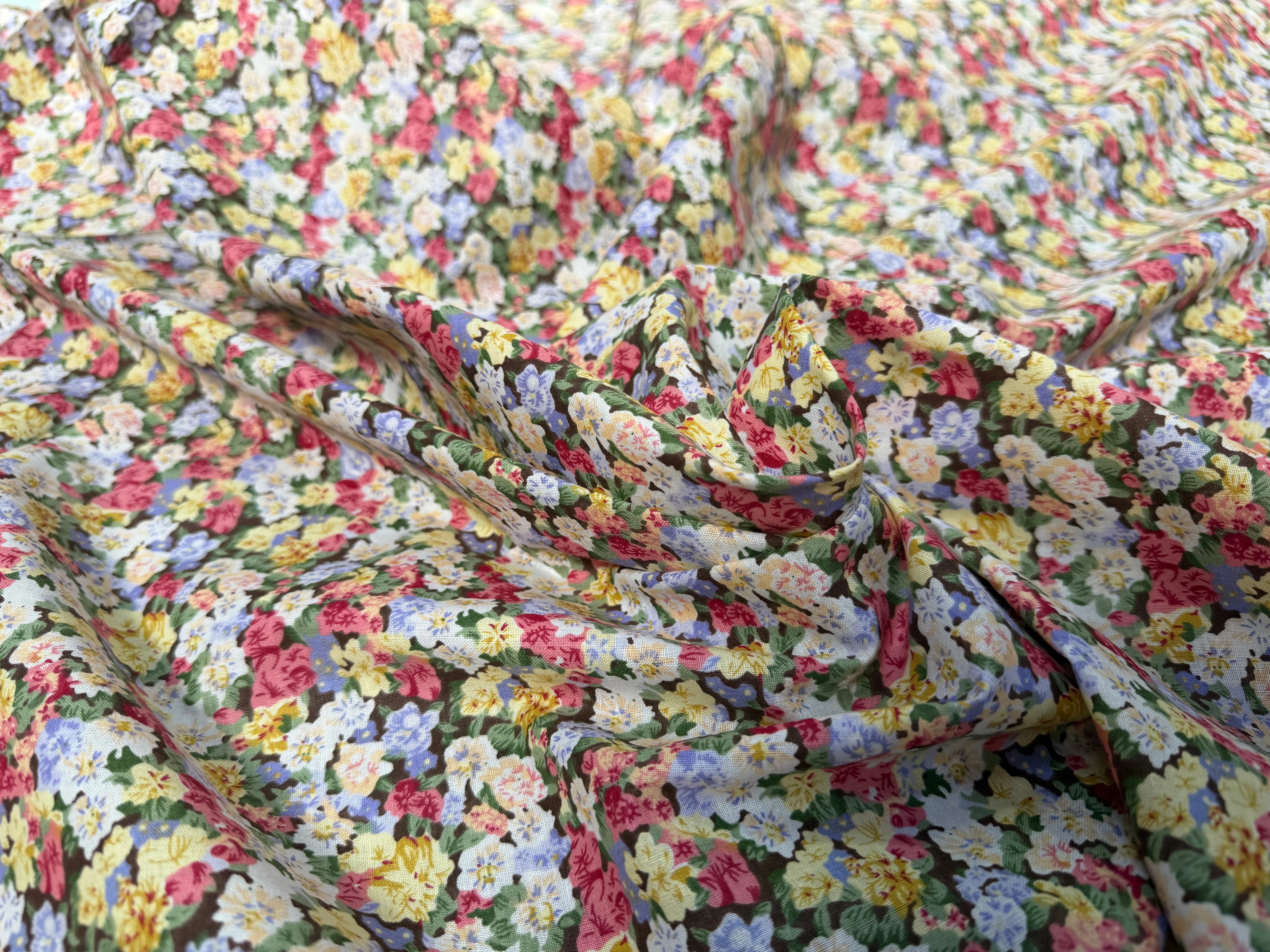 COTON FLEURS MULTICOLORES - My Little Coupon