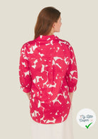 Coton graphique ombres rouge en coupon de 3 mètres