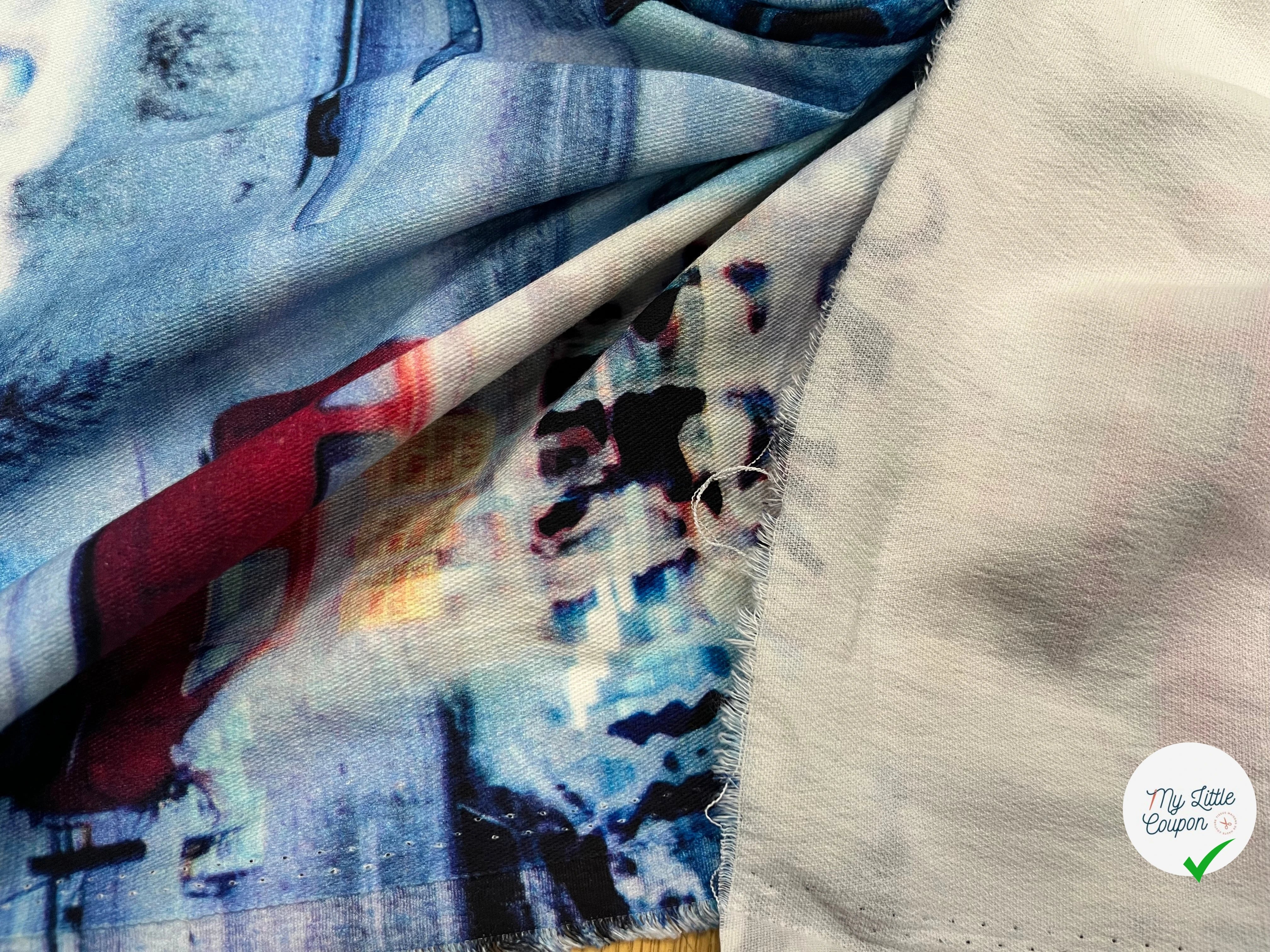 COTON GYN BLEU MOTIF VOITURE - My Little Coupon