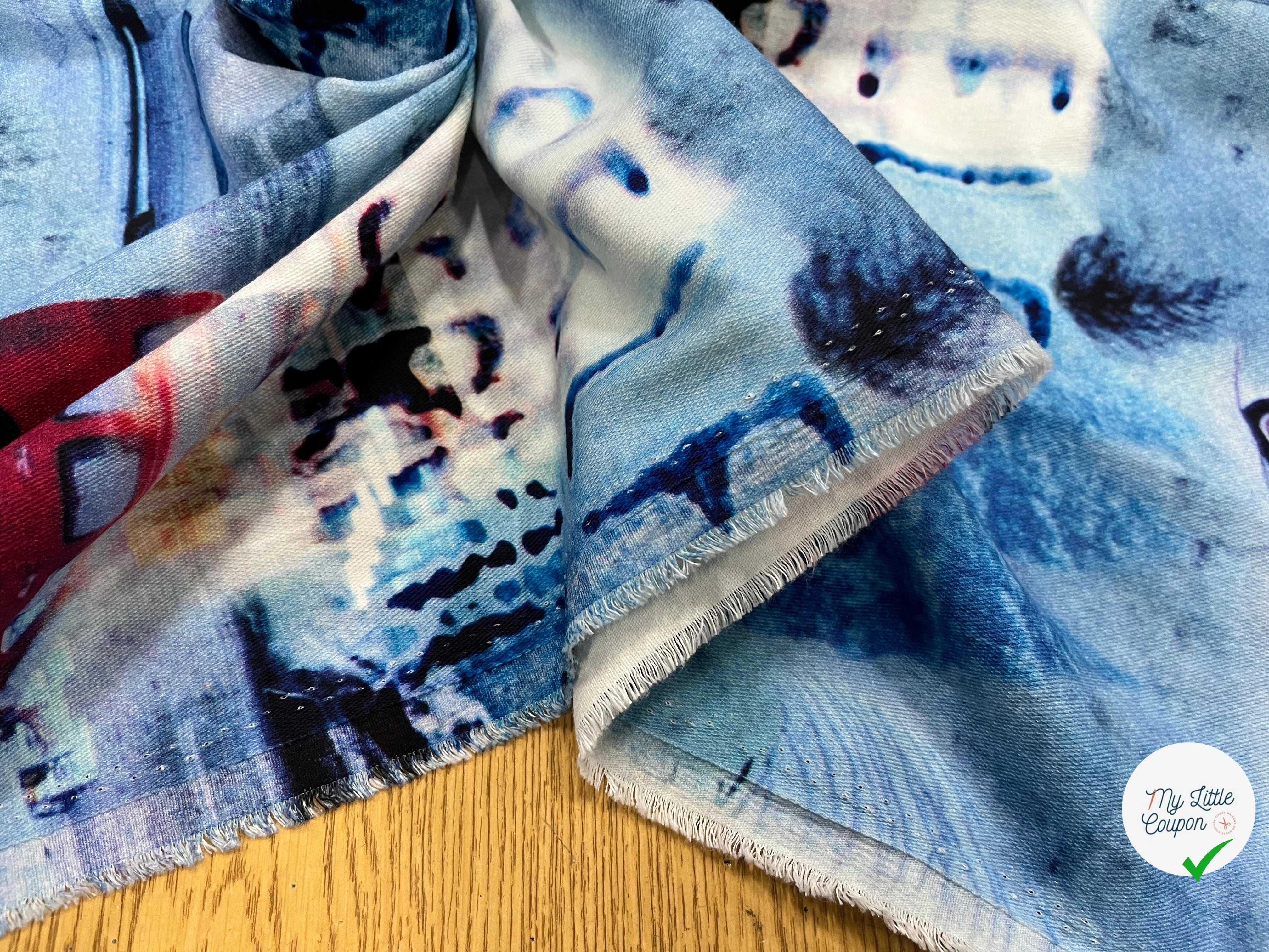 COTON GYN BLEU MOTIF VOITURE - My Little Coupon