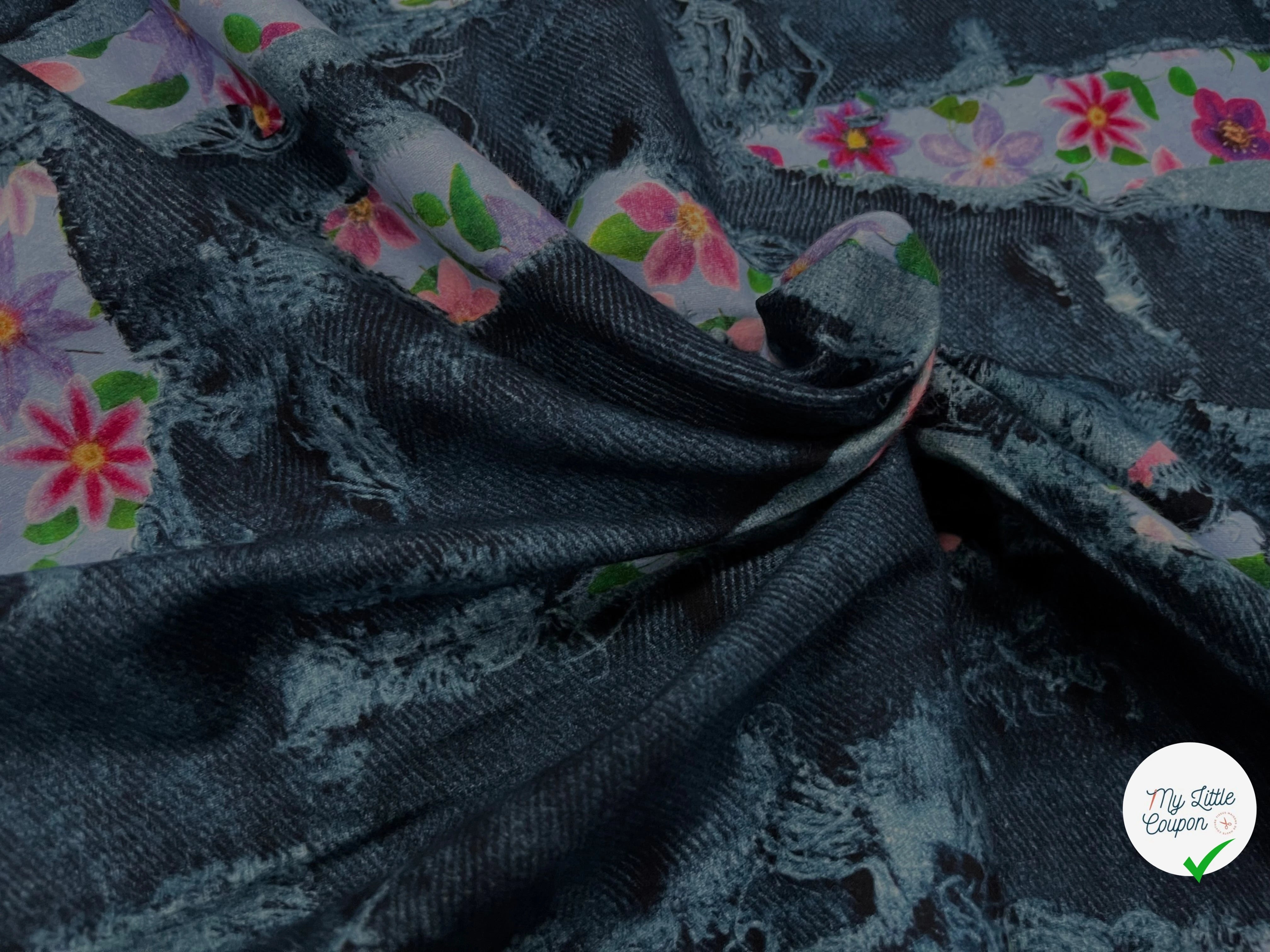 COTON GYN NUIT IMPRIMÉ FLEURS SOUPLE - My Little Coupon