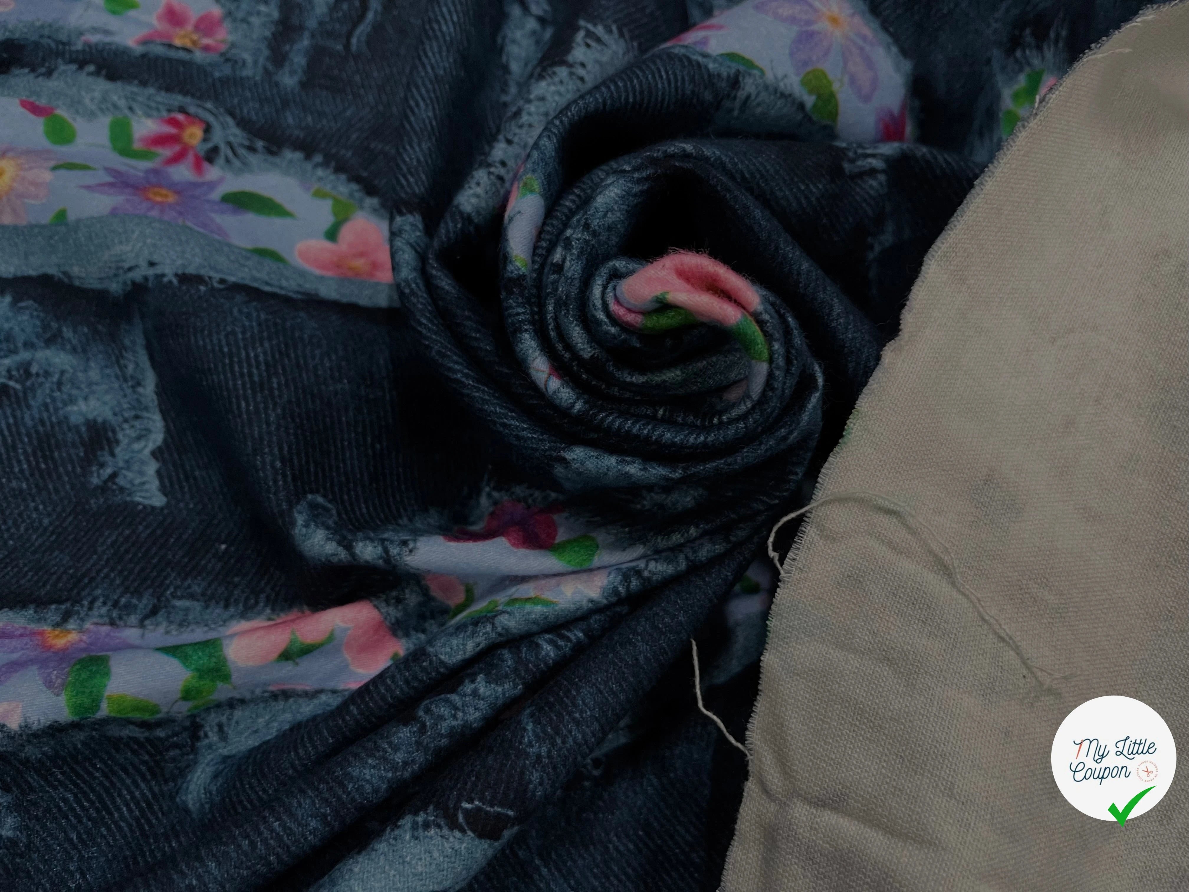 COTON GYN NUIT IMPRIMÉ FLEURS SOUPLE - My Little Coupon