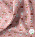 COTON IMPRIMÉ ANIBEL ROSE / MARRON - My Little Coupon