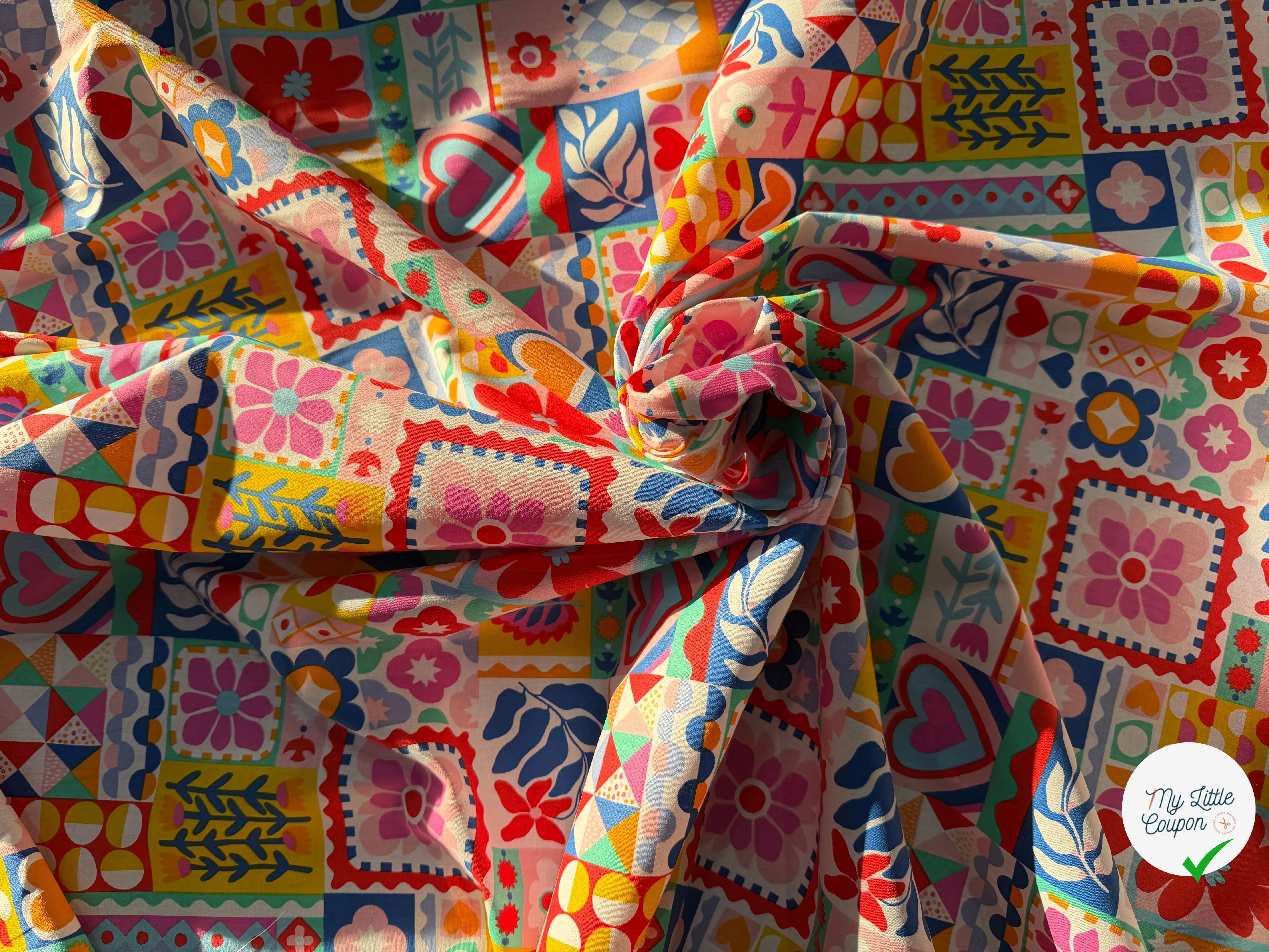 COTON IMPRIMÉ BIMBA BLANC - My Little Coupon