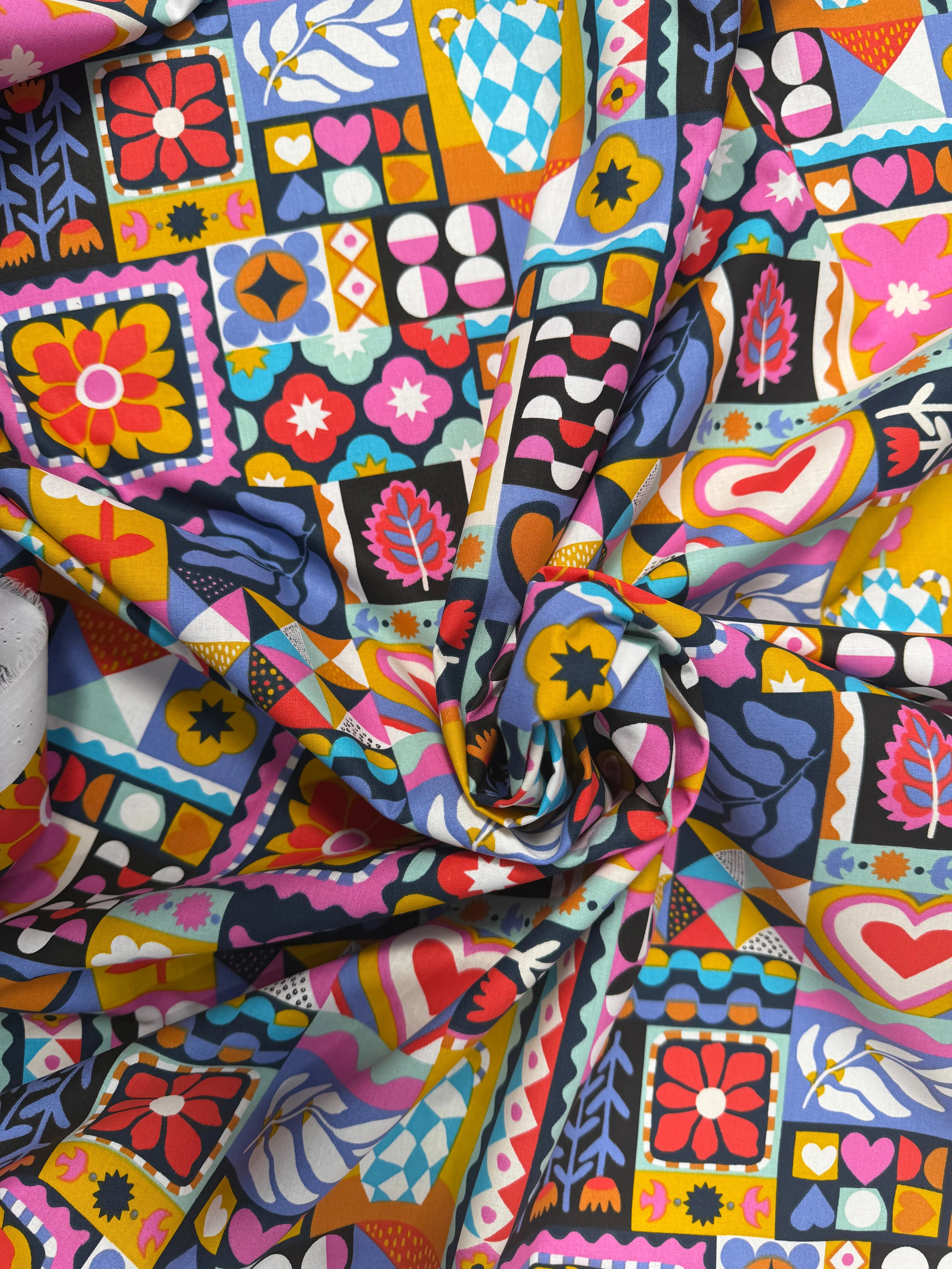 COTON IMPRIMÉ BIMBA NOIR - My Little Coupon