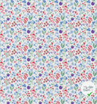 COTON IMPRIMÉ CELINE BLANC / BLEU OEK - My Little Coupon