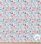 COTON IMPRIMÉ CELINE BLANC / BLEU OEK - My Little Coupon