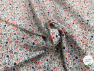 COTON IMPRIMÉ CELINE BLANC / BLEU OEK - My Little Coupon