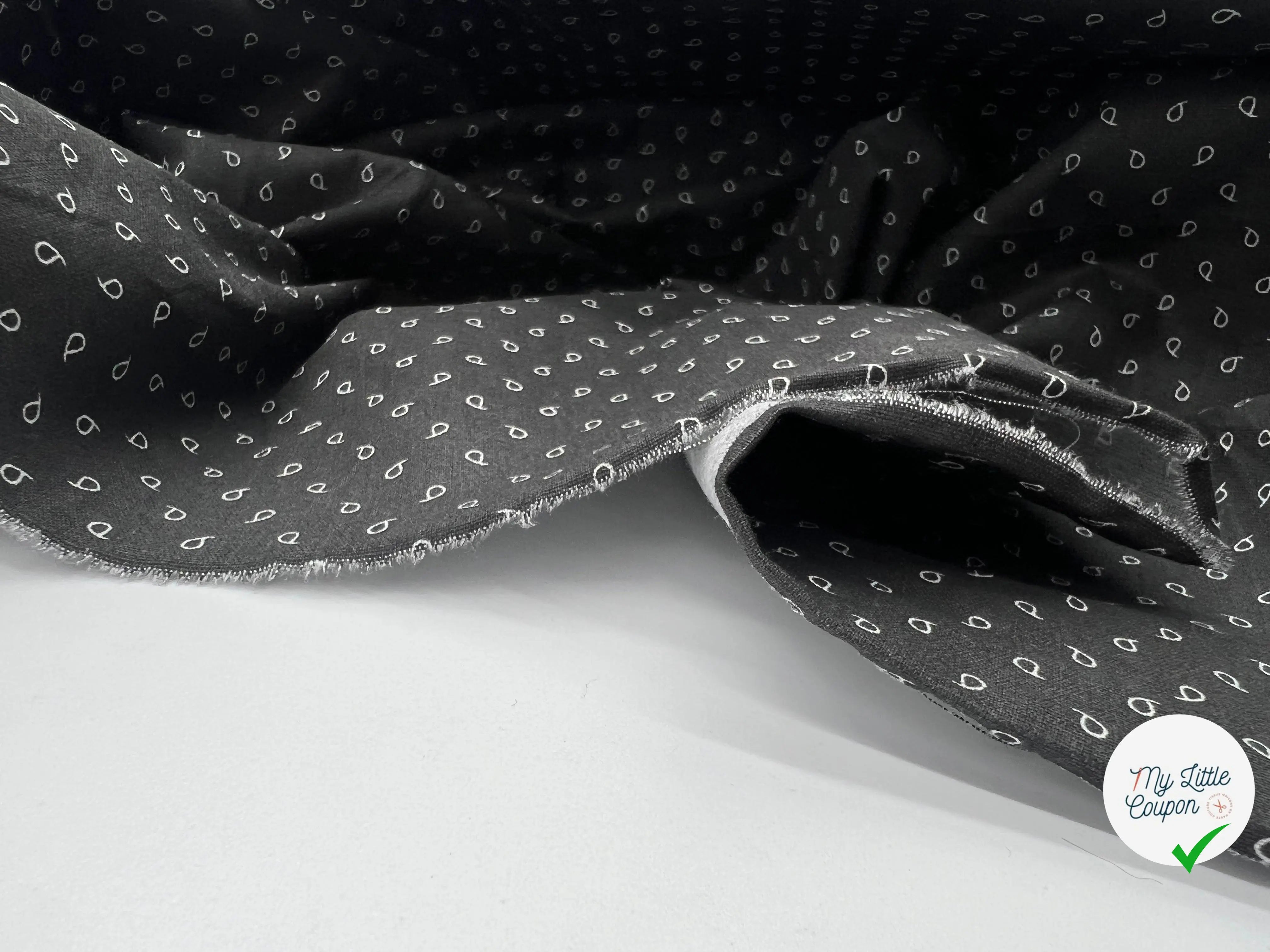 COTON IMPRIMÉ FERMIER GOUTELETTES - My Little Coupon - tissu - coudre