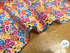 COTON IMPRIMÉ FLEURS GLADYS ROSE / JAUNE 1B L1 150 - My Little Coupon