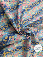 COTON IMPRIMÉ FOIL 08 BLEU 145 CM - My Little Coupon