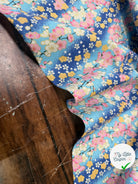 COTON IMPRIMÉ FOIL 08 BLEU 145 CM - My Little Coupon