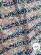 COTON IMPRIMÉ FOIL 08 BLEU 145 CM - My Little Coupon