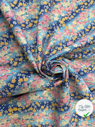 COTON IMPRIMÉ FOIL 08 BLEU 145 CM - My Little Coupon