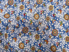 COTON IMPRIMÉ FOIL 16 BLEU 145 CM - My Little Coupon