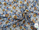 COTON IMPRIMÉ FOIL 16 BLEU 145 CM - My Little Coupon