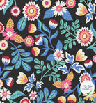 COTON IMPRIMÉ KALERIA NOIR / BLEU - My Little Coupon