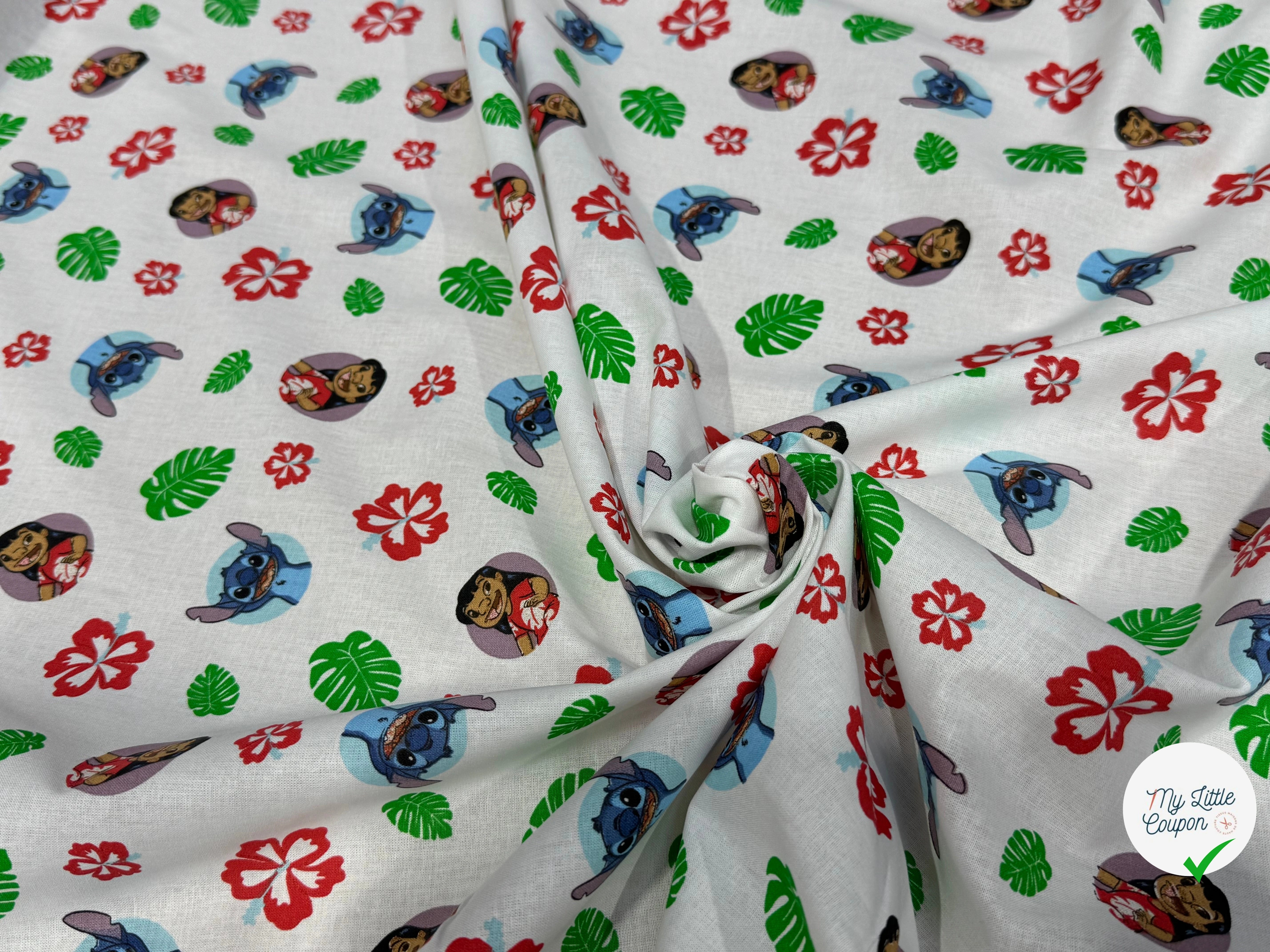 COTON IMPRIMÉ LILO & STITCH TOGETHER - My Little Coupon