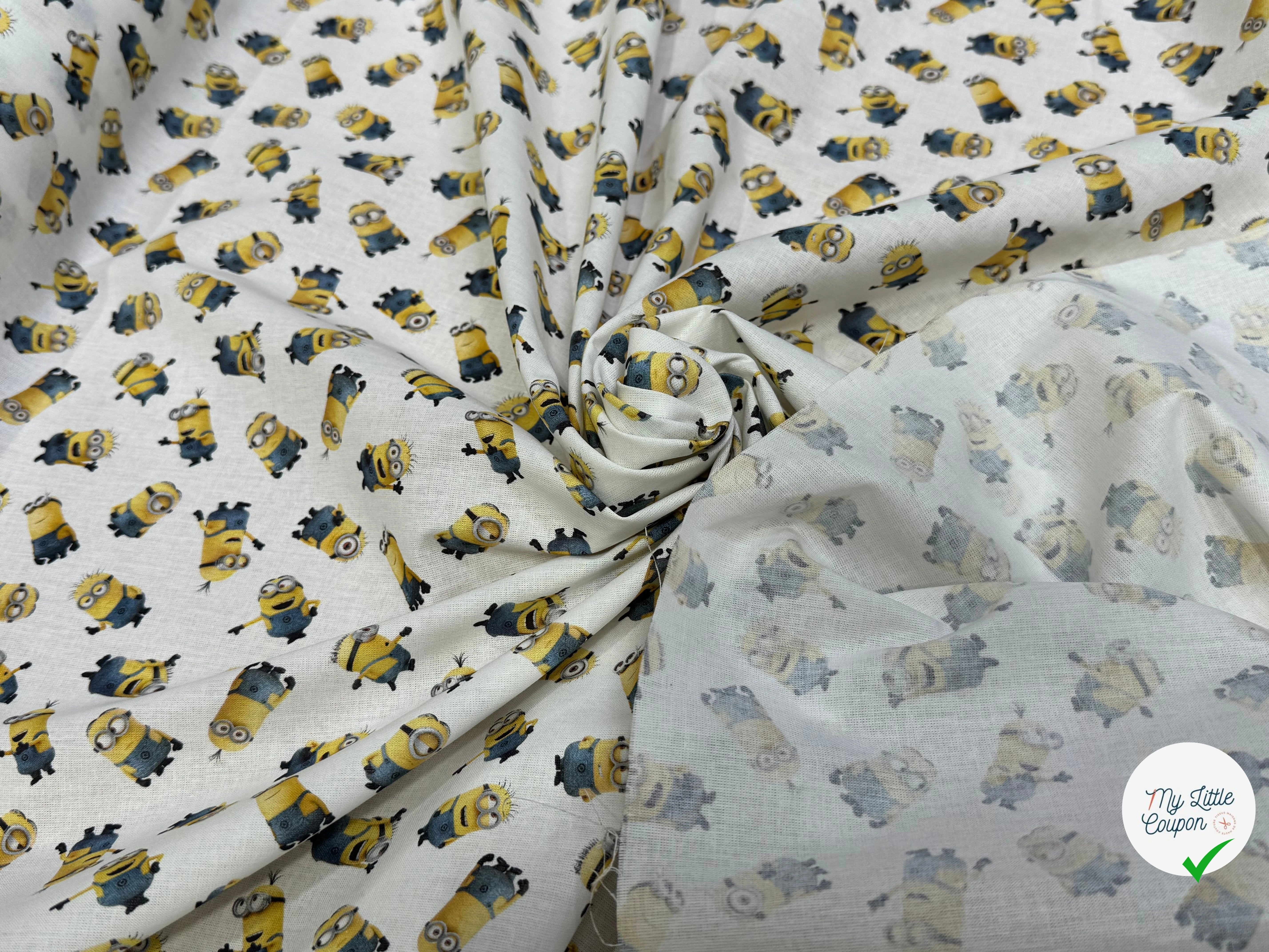 COTON IMPRIMÉ MINIONS DESPICABLE - My Little Coupon