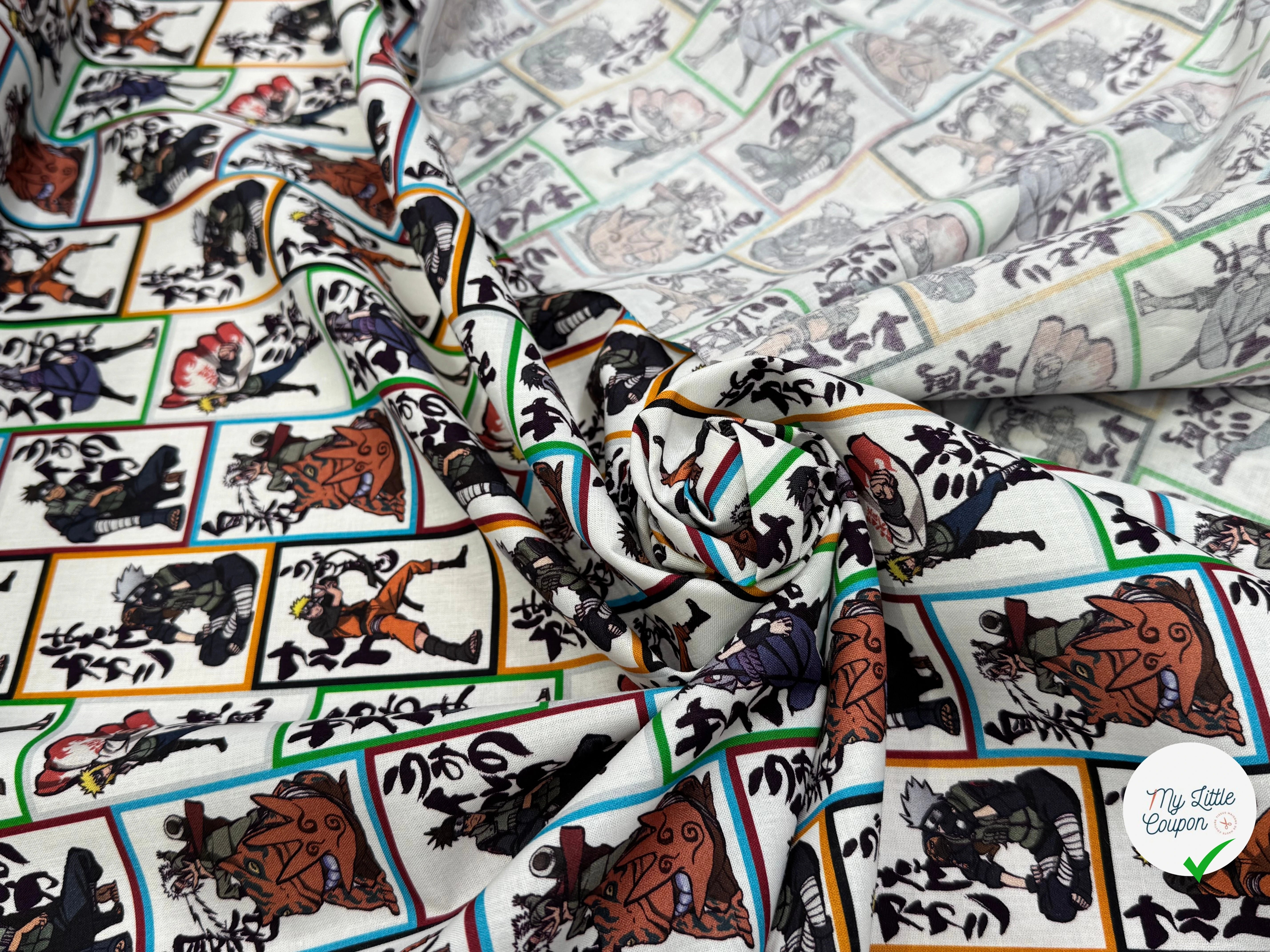 COTON IMPRIMÉ NA VISUELS NARUTO B50 - My Little Coupon