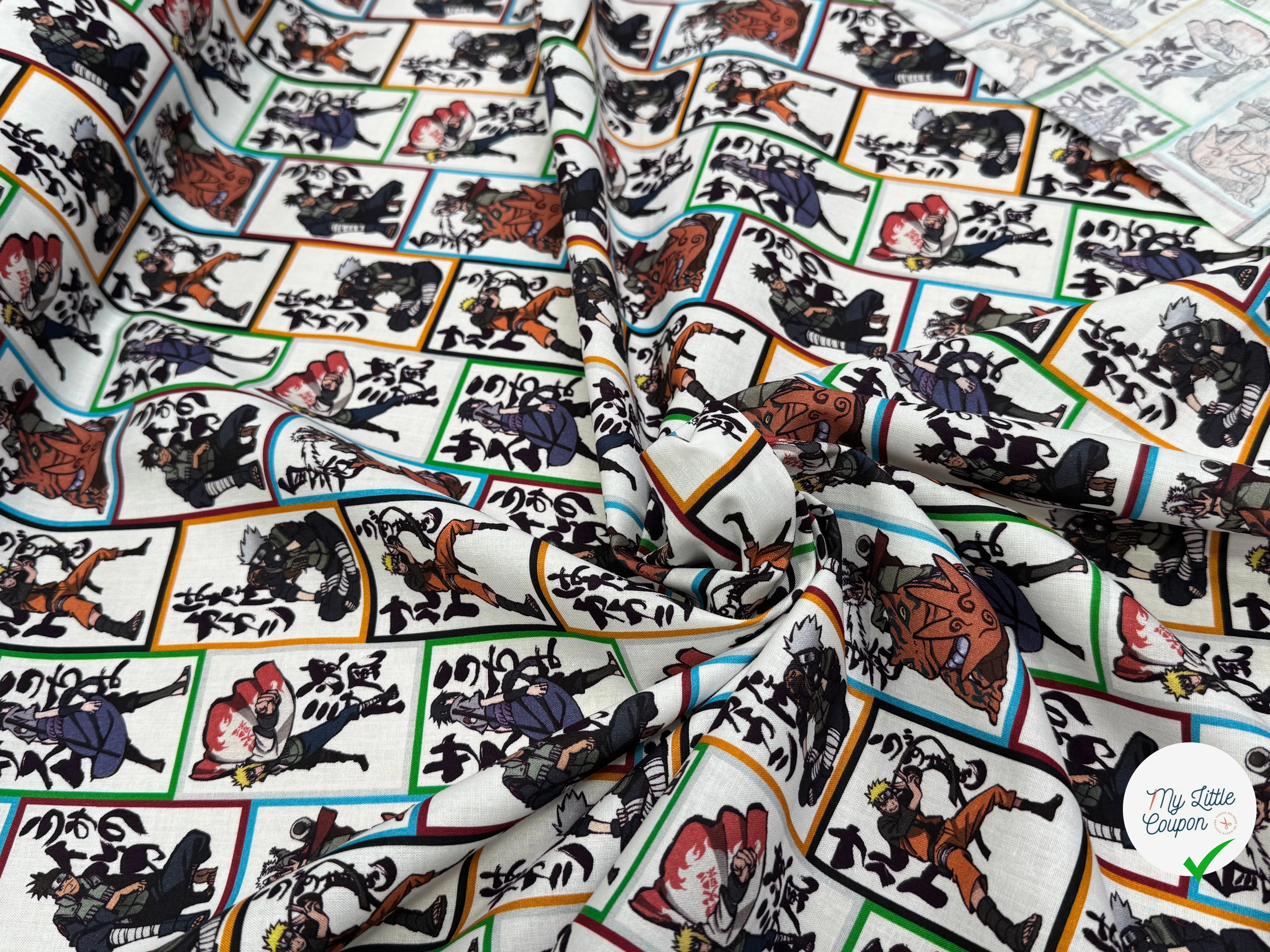 COTON IMPRIMÉ NA VISUELS NARUTO B50 - My Little Coupon