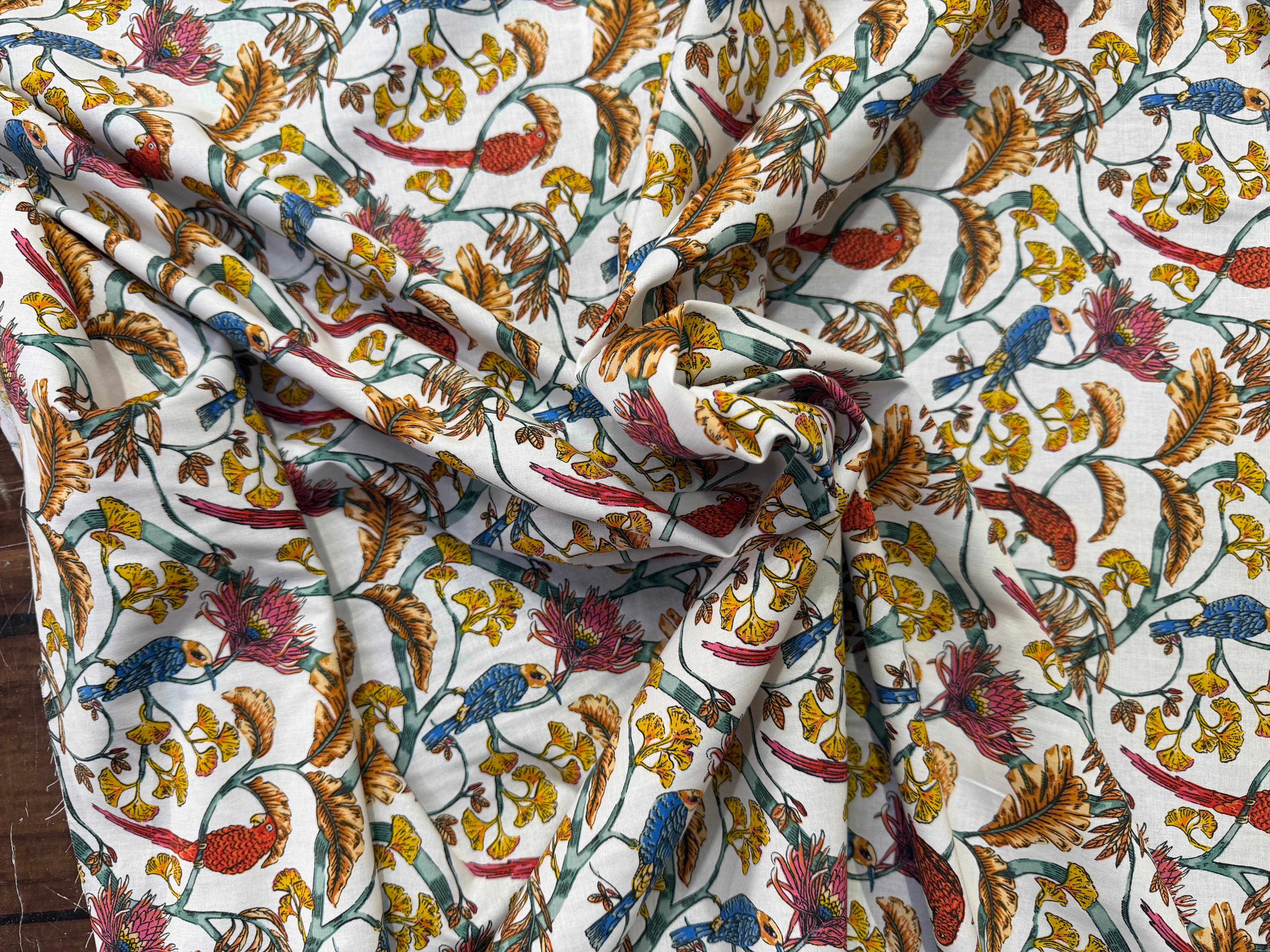 COTON IMPRIMÉ PLÉNITUDE BLANC - My Little Coupon