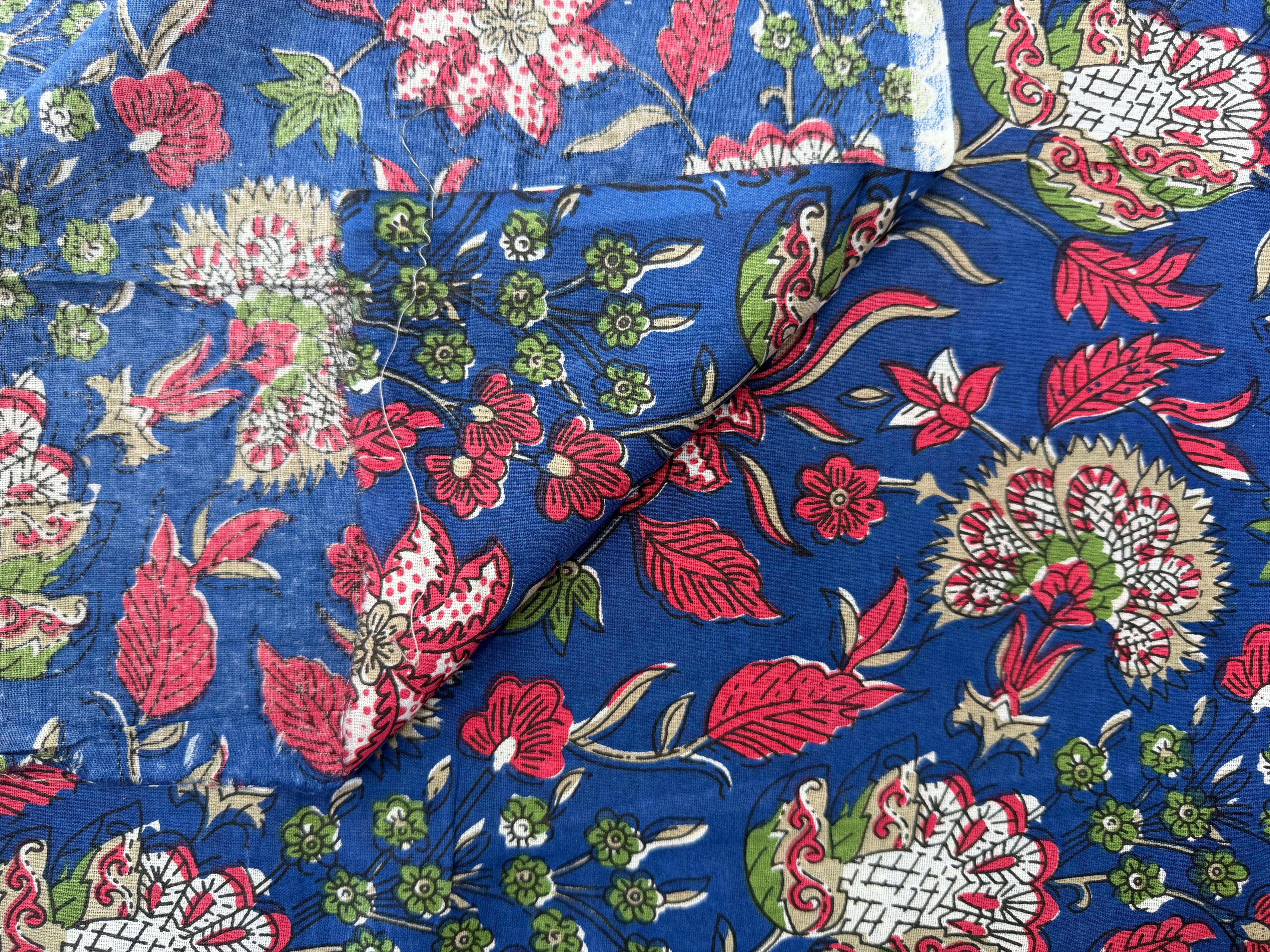 COTON INDIEN TAJ-MAHAL 006 BLEU LAIZE 110 - My Little Coupon