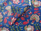 COTON INDIEN TAJ-MAHAL 006 BLEU LAIZE 110 - My Little Coupon