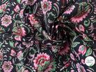 COTON INDIEN TAJ-MAHAL 008 NOIR LAIZE 110 - My Little Coupon