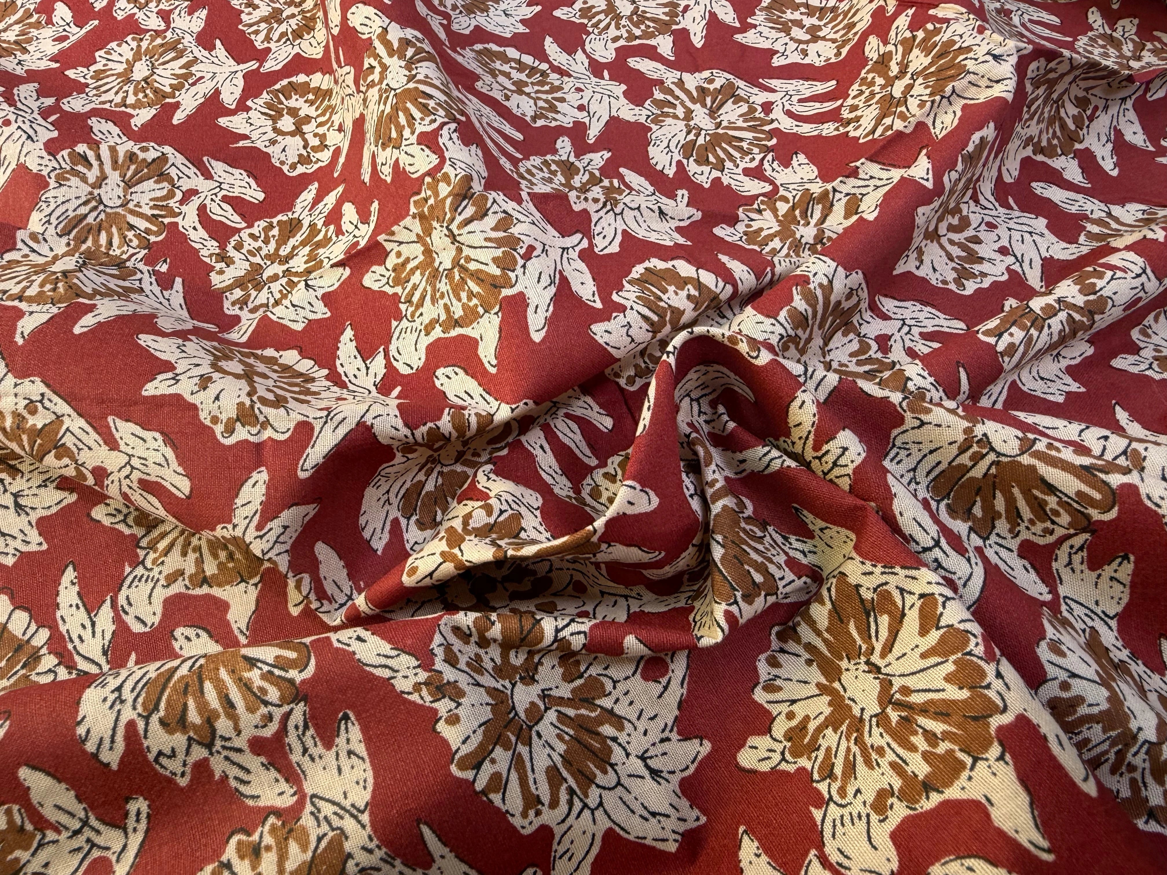 COTON INDIEN TAJ-MAHAL 008 TERRACOTTA LAIZE 110 - My Little Coupon