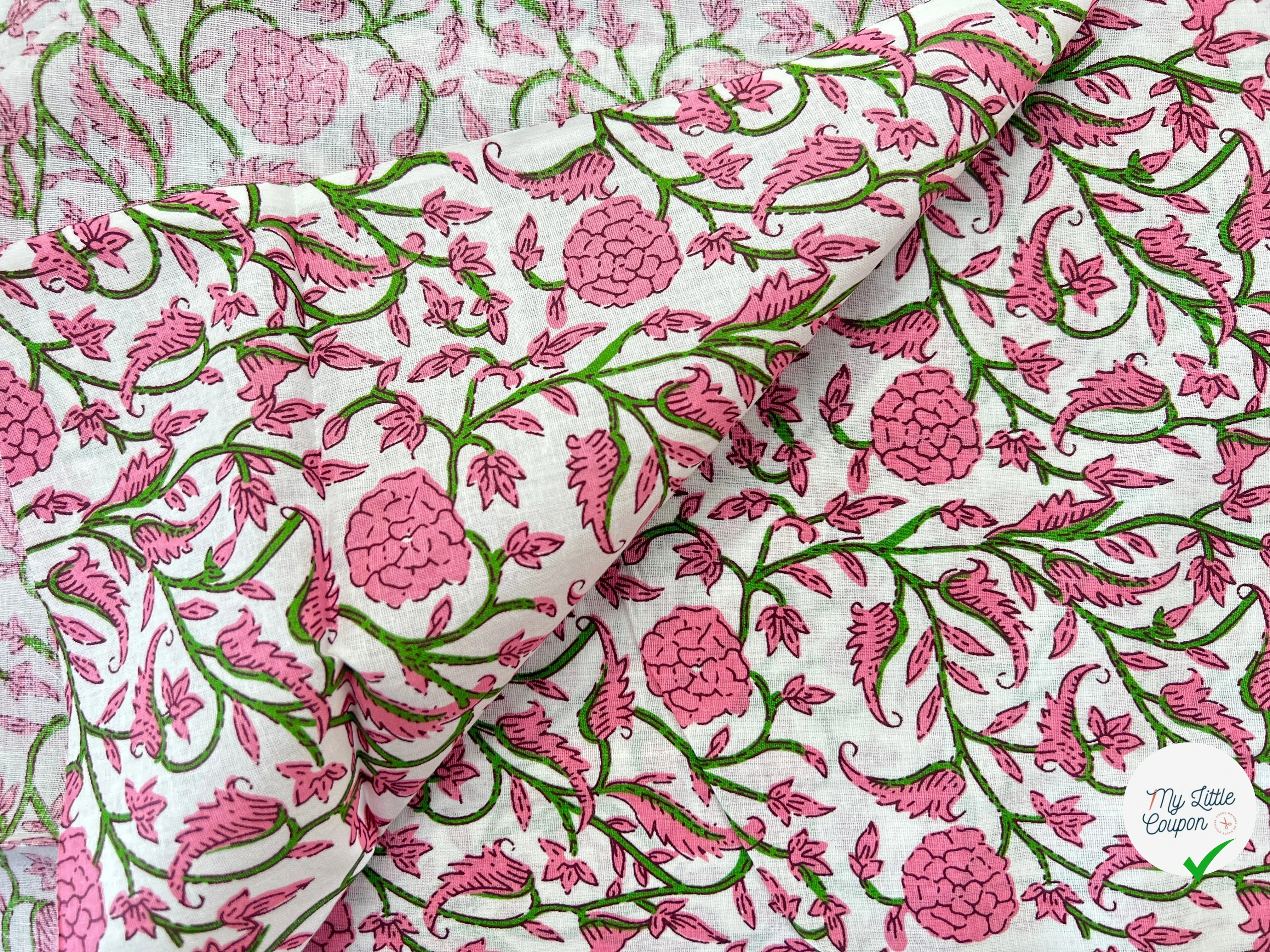 COTON INDIEN TAJ-MAHAL 010 BLANC LAIZE 110 - My Little Coupon