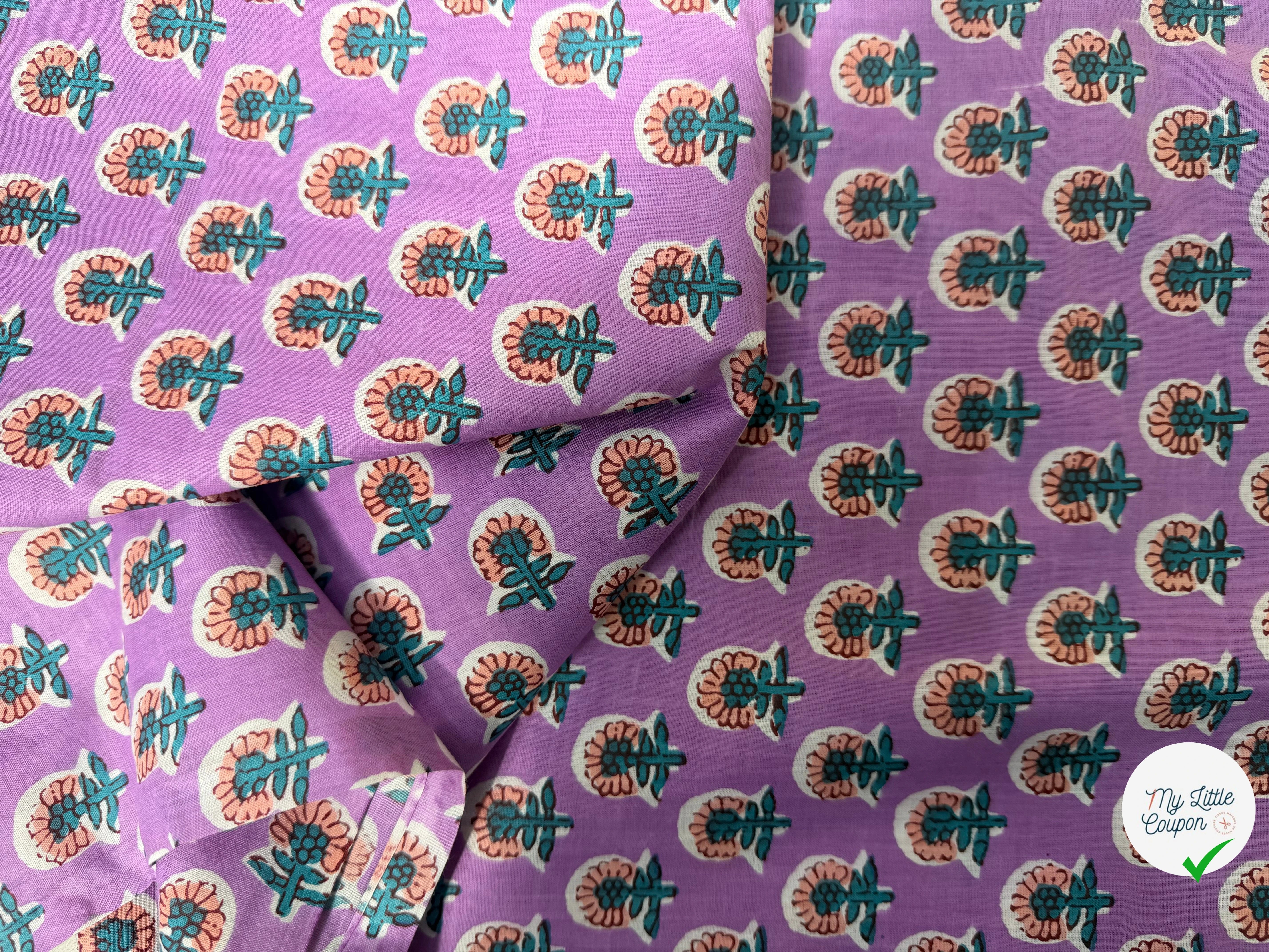 COTON INDIEN TAJ-MAHAL 016 MAGENTA LAIZE 110 - My Little Coupon