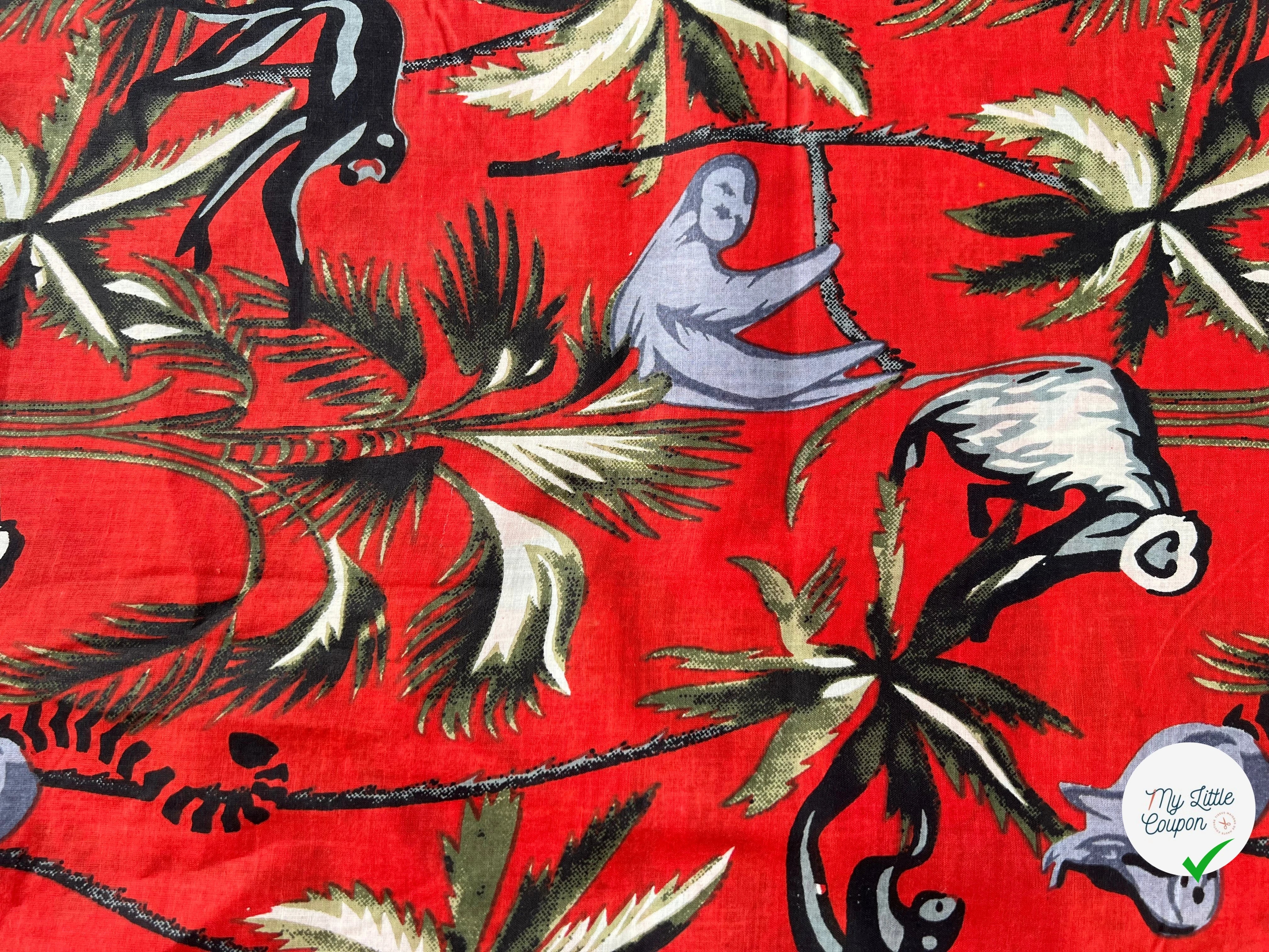 COTON INDIEN TAJ-MAHAL 023 ROUGE LAIZE 110 - My Little Coupon