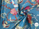 COTON INDIEN TAJ-MAHAL 028 BLEU LAIZE 110 - My Little Coupon