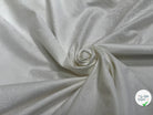 COTON JACQUARD DAMASSÉ BLANC CASSÉ MOTIFS FLORAUX 280 DE LAIZE SOFT TOUCHÉ - My Little Coupon