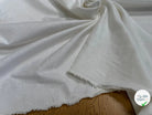 COTON JACQUARD DAMASSÉ BLANC CASSÉ MOTIFS FLORAUX 280 DE LAIZE SOFT TOUCHÉ - My Little Coupon
